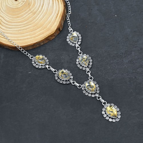 Collana con gioielli - , in