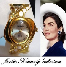 OROLOGIO-BRACCIALE JACKIE KENNEDY  '60 al QUARZO, QUADRANTE cm4,LEGA ORO GIALLO!
