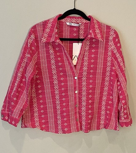 Camicia blusa zara rosa - rosa, fucsia