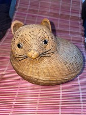Vintage Cat Shaped Woven