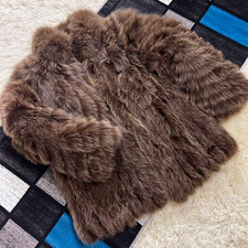 Cappotto pelliccia volpe blu