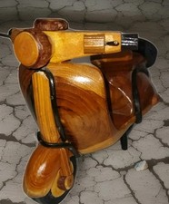 Modellino Vespa Artigianale In Legno. Da Collezione