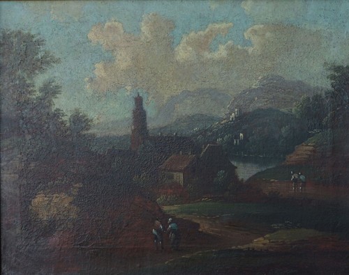 Paesaggio con case - , ed