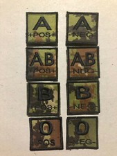 PATCH VEGETATO  GRUPPO SANGUE PER TUTA DA COMBATTIMENTO 