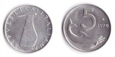 1979 Italia Lire 5 Delfino