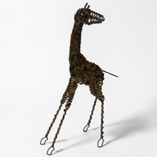 Giraffa fatta a mano con ferro