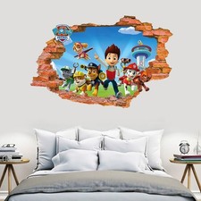 Adesivi murali 3D Paw Patrol