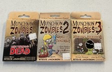 Munchkin Zombies 1 2 & 3 Walking Dead nascondigli orribili armati pericolosi nuovissimo
