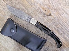 KNIFE COLTELLO 27 CM SARDEGNA SARDO MANICO CORNO BUFAFO ARBURESA ARBUS DAMASCO
