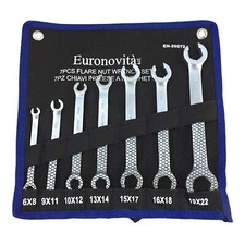 CHIAVI INGLESI A FORCHETTA APERTE CHIAVE COMBINATE 7 PZ KIT DA 6x8 A 19x22