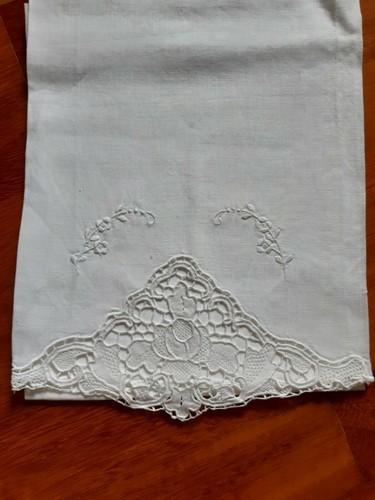 Antico asciugamano lino nuovo - asciugamano,