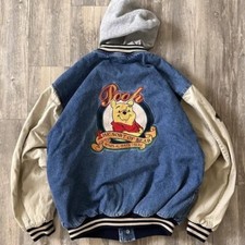 Giacca denim anni 90 Xxtentacion Winnie The Pooh Varsity