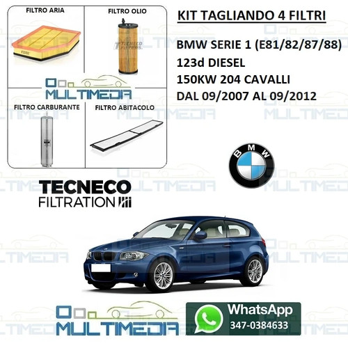 Tagliando filtri tecneco bmw - filtri,