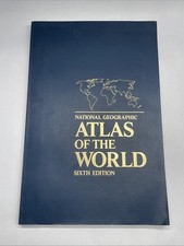 National Geographic Atlas of the World Sixth Edition Oversized Book 1990