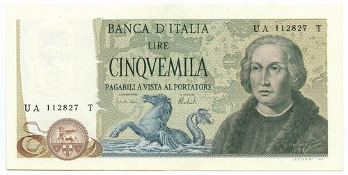 5000 lire cristoforo colombo - 5000,