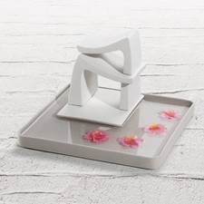 Vaso Casa Zen alto arredo in ceramica cm 30x30x19 - Fatto a mano in Italia