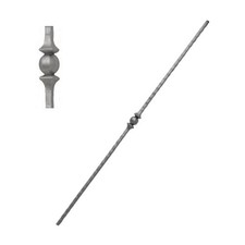 PALETTO IN FERRO BATTUTO SPIGOLATO H.100 QUADRO 12 RINGHIERE INFERIATE 105/2 