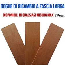 DOGHE LARGHE DI RICAMBIO PER RETI LETTO IN LEGNO-TUTTE LE MISURE-LARGHEZZA 17 cm