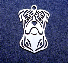 DOG HEAD BOXER PITBULL Charm