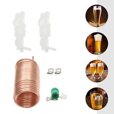 Refrigeratore di parole ad immersione per homebrew tubo in rame rosso e silicone alimentare alimentare