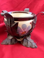 Ciotola Con Supporto Metallo Alossi