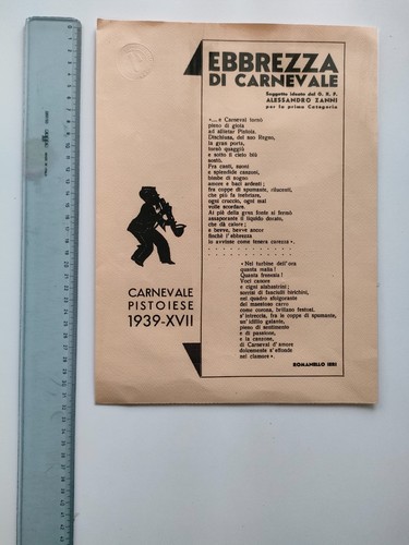 Carnevale pistoiese 1939 con - pistoiese,
