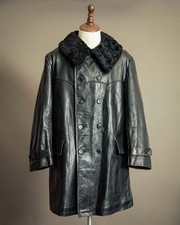 Trench cappotto pelle di capra
