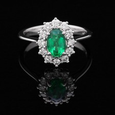 ANELLO MARGUERITE ORO BIANCO