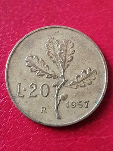 Repubblica italiana lire - repubblica, 20