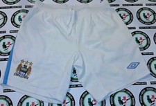 MANCHESTER CITY UMBRO SHORTS PANTALONCINI CALCIO FOOTBALL SOCCER SHIRT MAGLIA