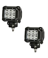 Coppia Fari SUPPLEMENTARE PROFONDITA  12V 24V 18W 6 LED  Completi Di Staffa