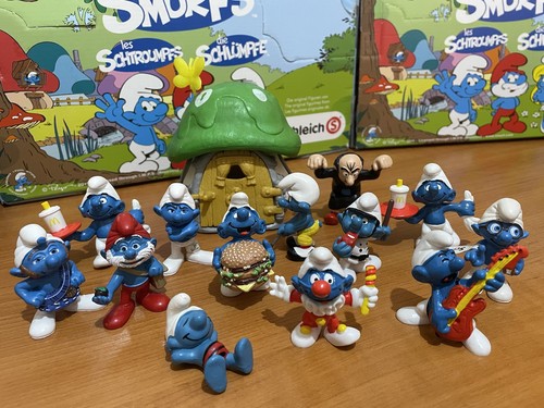 Puffi schleich casetta per - -,