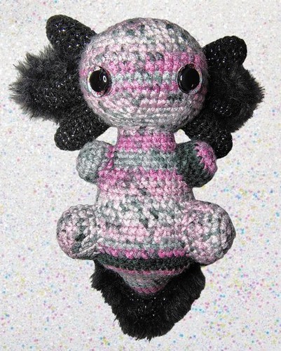 Stuffie axolotl all - stuffie, all'uncinetto