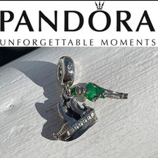 Raro Charm Pandora Disney Esclusivo Peter Pan & The Jolly Roger Nave Doppio Pendente