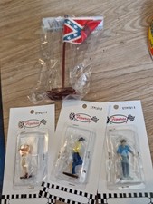 3 Figurine Catrix 1/43 Sheriff Fais Moi Peur Cinéma Et Drapeau 