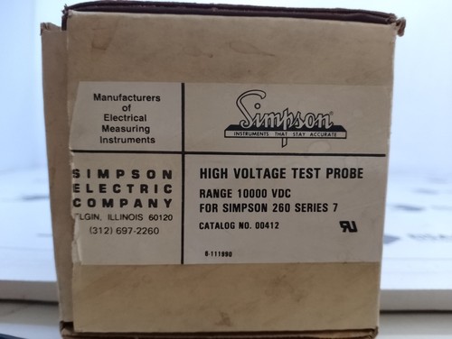 Simpson electric 00412 nuovo - electric,