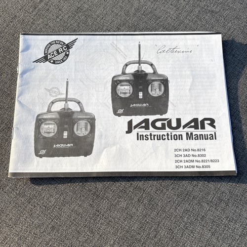Ace jaguar manuale - ace, rc