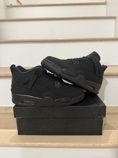 Nike Air Jordan 4 Retro Black Cat Youth taglia 6,5 anni IB4171-010 NUOVE con scatola 2025