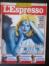 ESPRESSO 32 1993 BETTINO CRAXI