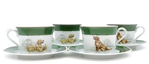 Set piattini tazza hermes - piattini,