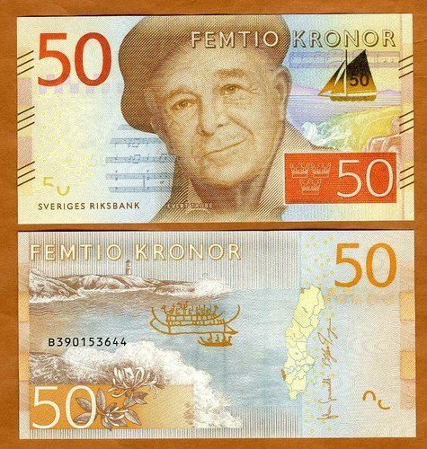 Svezia corone 2015 p - 50, p-70