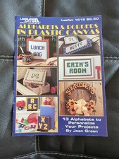 Alphabets & Borders in Plastic Canvas by Joan Green Leisure Arts 1615 13 designs