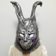 Donnie Darko FRANK il coniglietto coniglio MASCHERA lattice sopra la testa con pelliccia costume adulto