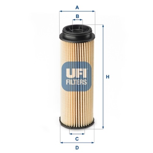 Filtro olio ufi 252 - olio, 25.252.00