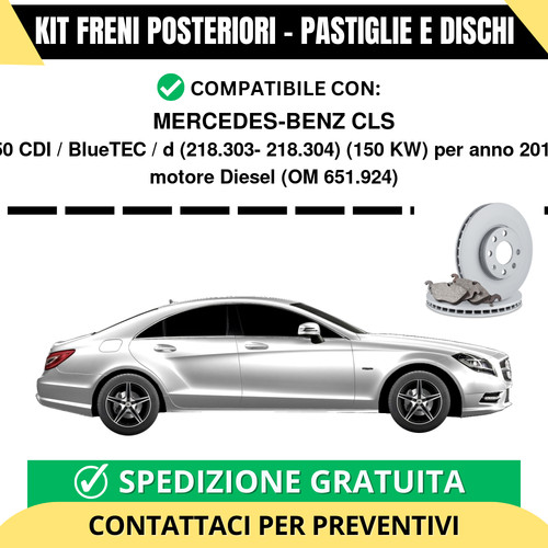 Kit freni posteriori per - kit,