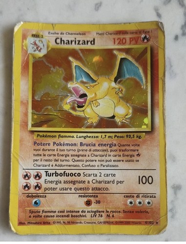 Charizard set base carta - charizard,