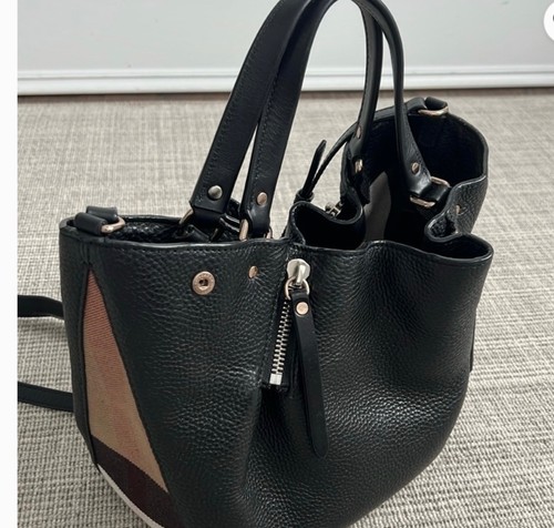 Burberry leather peek check - peek,