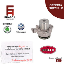 Pompa acqua bugatti acciaio - pompa,