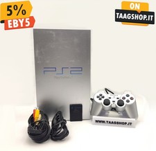 PLAYSTATION 2 FAT SILVER PS2 CONSOLE SONY SCPH-50004 RICONDIZIONATA FAST SHIP