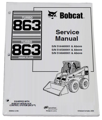 Bobcat 863 skid steer - skid, loader